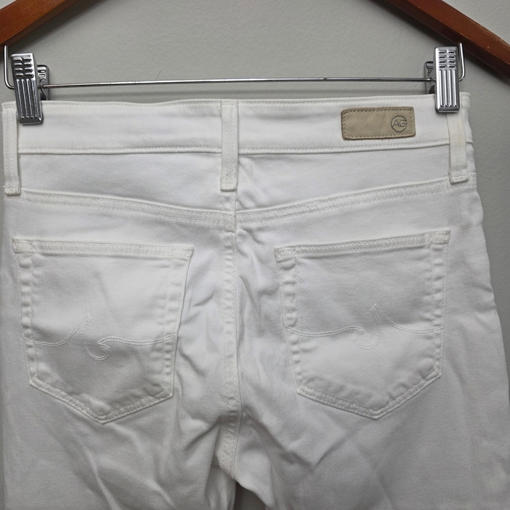 AG Adriano Goldschmied Farrah Skinny Ankle Jeans Womens 25 White High Rise - Picture 5 of 12